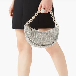 Kate Spade Smile Metallic Tweed Small Crossbody